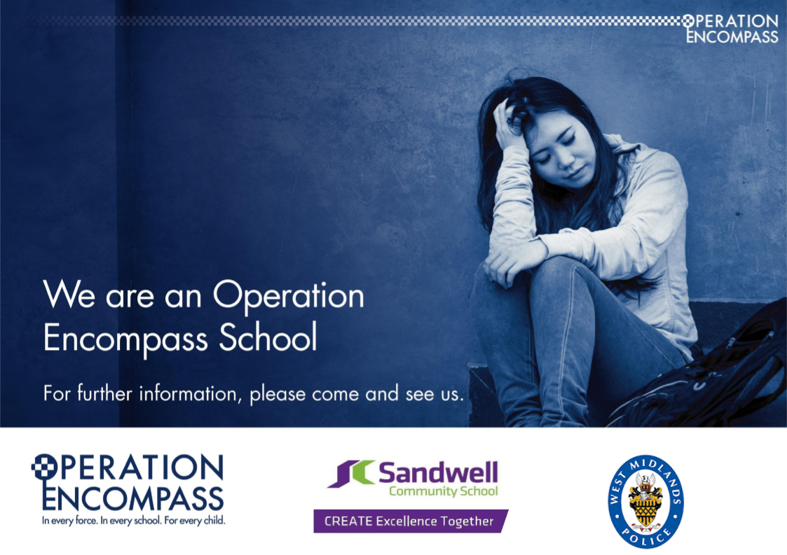 Poster showing we are an operation encompass school.
